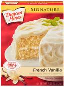 Duncan Hines Signature French Vanilla Cake Mix, 15.25 Ounce -- 12 per case.