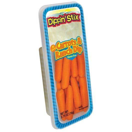 Dippin' Stix Gluten Free Carrot And Ranch Dip, 2.75 Ounce -- 36 Per Case