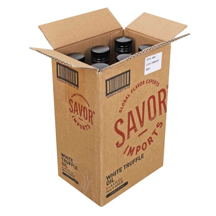 Savor Imports White Truffle Oil, 8.5 Ounce -- 6 Per Case
