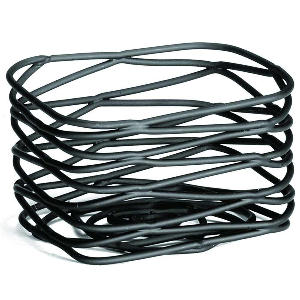 Tablecraft Artisan Collection Black Powder Coated Steel Rectangular Premium Sugar Packet Holder, 3 x 2.5 x 2 inch -- 12 per case