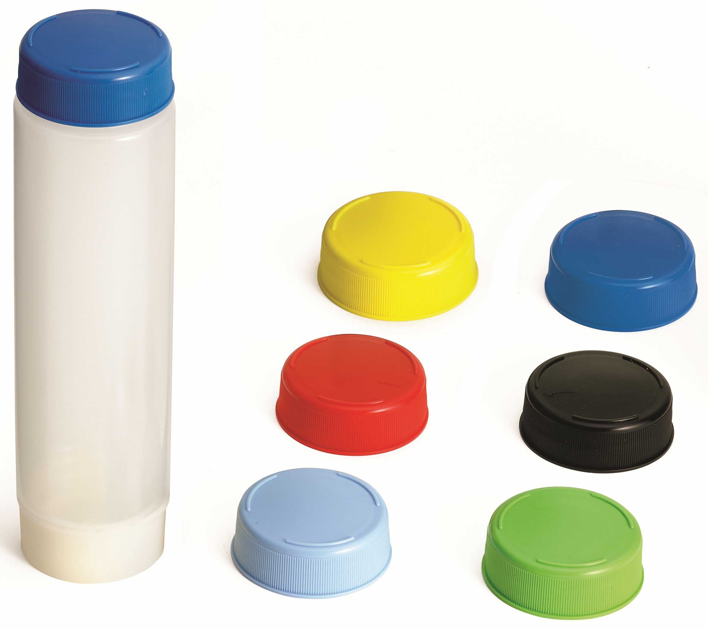 Tablecraft 6 Assorted Colors 63mm End Cap -- 12 Per Case