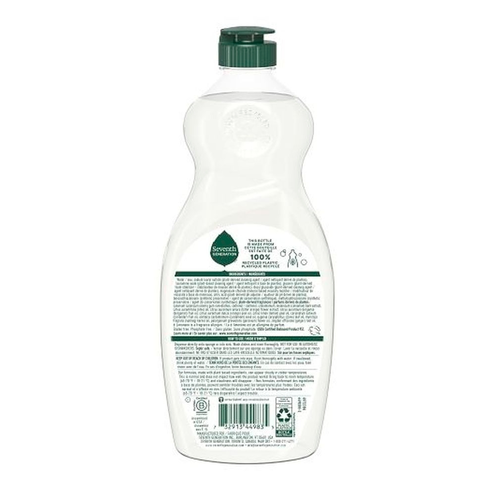 Seventh Generation Lime and Ginger Dish Soap, 19 Fluid Ounce -- 6 per case