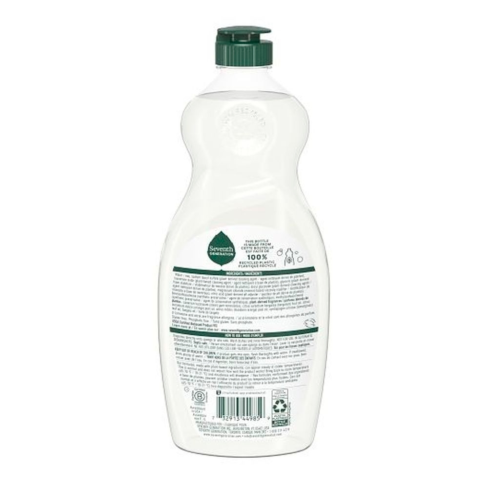 Seventh Generation Lemongrass Clementine Dish Soap, 19 Fluid Ounce -- 6 per case