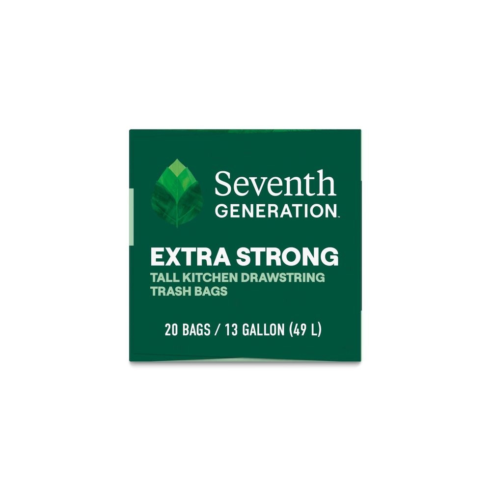 Seventh Generation 13 Gallon Kitchen Garbage Bags, 20 count -- 6 per case