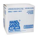 Handgards Small Orange Latex Heavy Duty Utility Reusable Glove, 12 inch -- 4 per case.