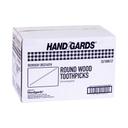 Handgards Unwrapped Round Disposable Wood Toothpick -- 12000 per case.