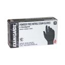 ExamGards Black Medium Nitrile Disposable Gloves -- 1000 per case.