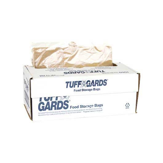 Tuffgards Tie Closure Clear High Density Roll Pack Freezer Storage Bag, 10 X 14 Inch -- 1000 Per Case