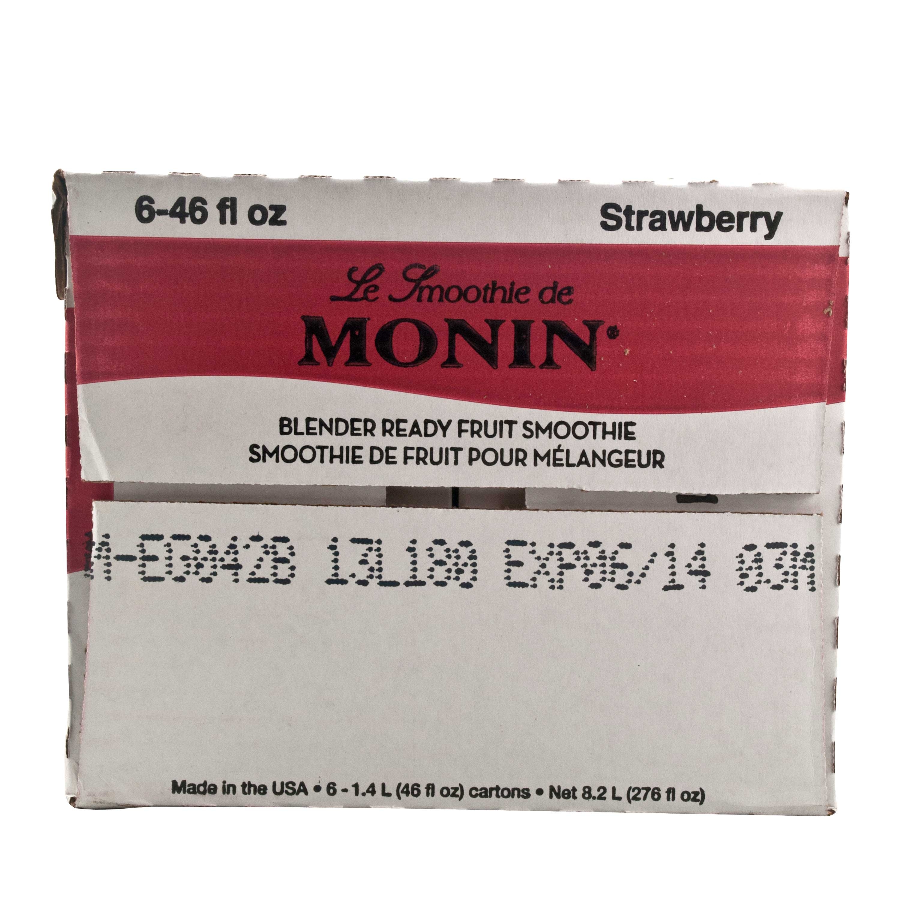 Monin Blender Ready Strawberry Fruit Smoothie Mix, 46 Ounce -- 6 Per Case