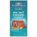 Ghirardelli Milk Chocolate Sea Salt Caramel Squares Bar, 4.8 Ounce -- 10 per case