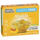 Simply Desserts Peach Jel Dessert, 0.7 Ounce -- 6 per case