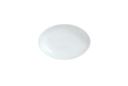 Syracuse China Reflections Aluma White Coupe Platter, 14 1/4 x 10 3/8 inch -- 12 per case.
