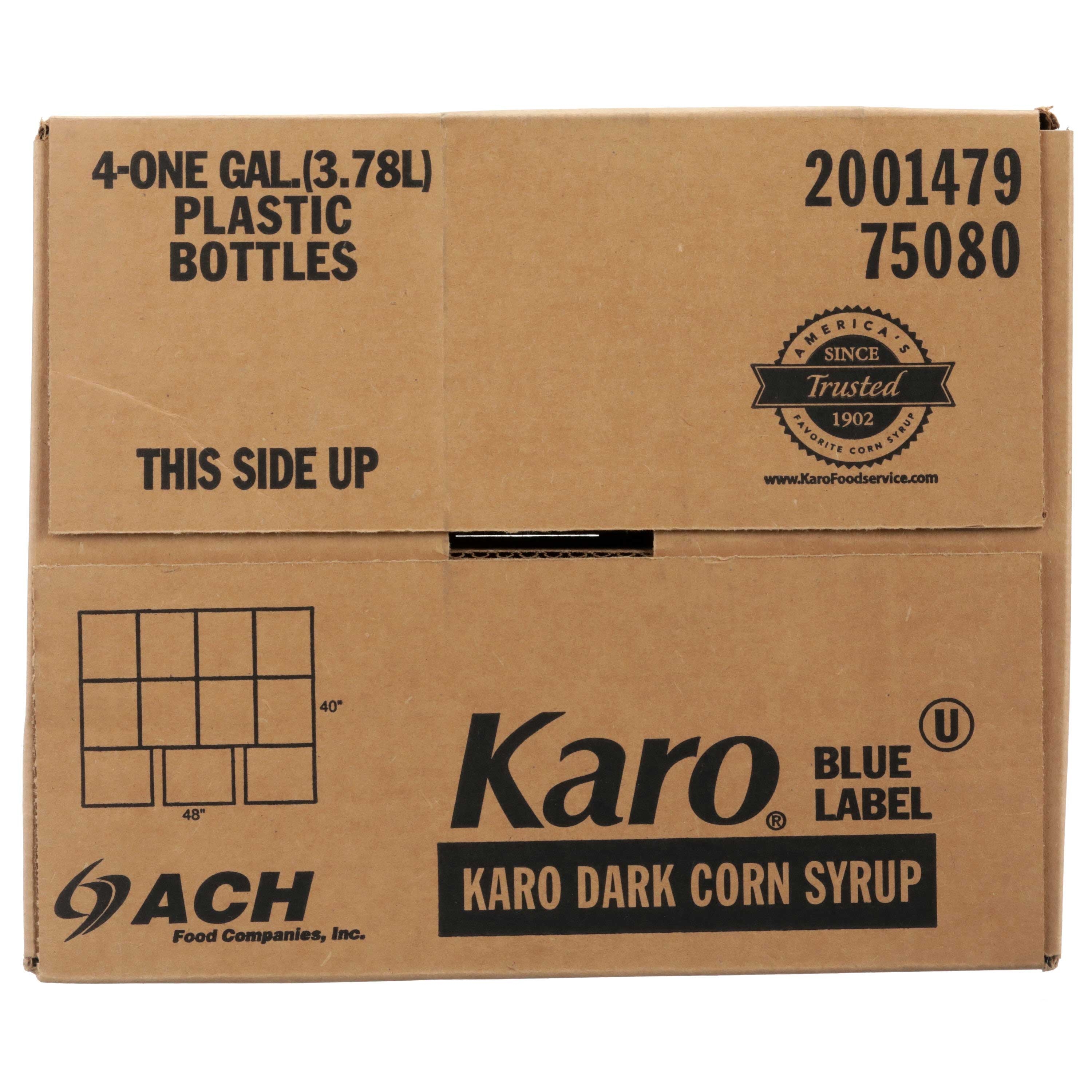 Karo Corn Syrup Blue Label Blend Dark, 1 Gallon -- 4 Per Case