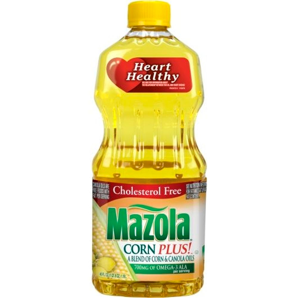 Mazola Cholesterol Free Corn And Canola Oil, 40 Fluid Ounce -- 12 Per Case