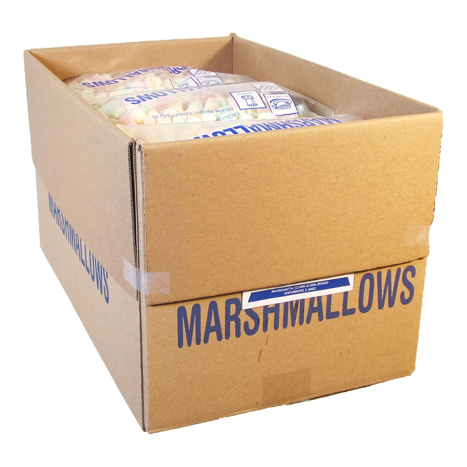 Clown Global Brands Mini Colored Marshmallows, 1 Pound -- 12 Per Case