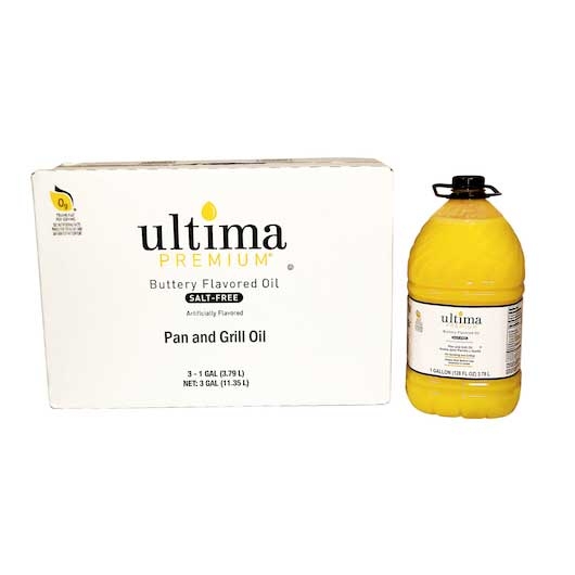 Ultima Premium Pan and Grill Buttery Flavored Oil, 1 Gallon -- 3 per case