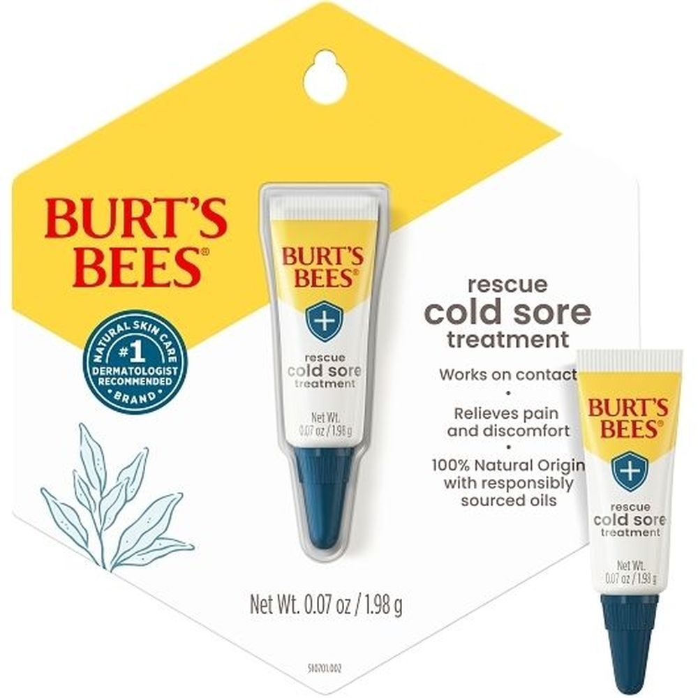 Burts Bees Rapid Rescue Cold Sore Treatment, 0.07 Ounce -- 24 per case