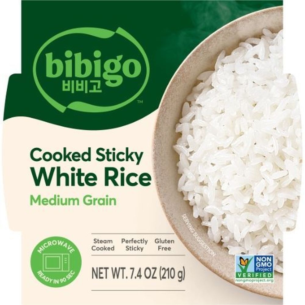 Bibigo Korean Style Cooked Sticky White Rice Bowl, 7.4 Ounce -- 6 Per Case