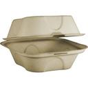 World Centric Unbleached Plant Fiber Compostable Burger Box, 50 count -- 10 per case