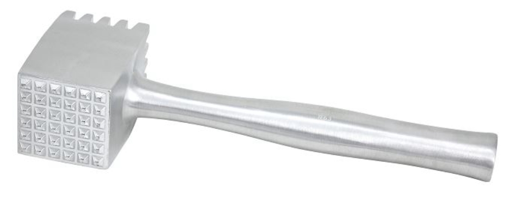 Winco Heavy Aluminum 2-Sided Meat Tenderizer, 12.75 inch -- 12 per case