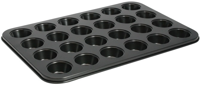 Winco Non-stick Carbon Steel 24 Cup Mini Muffin Pan, 13.75 X 10.5 Inch -- 12 Per Case