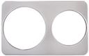 Winco Stainless Steel Adaptor Plate, 8 3/8 and 10 3/8 inch Holes -- 10 per case