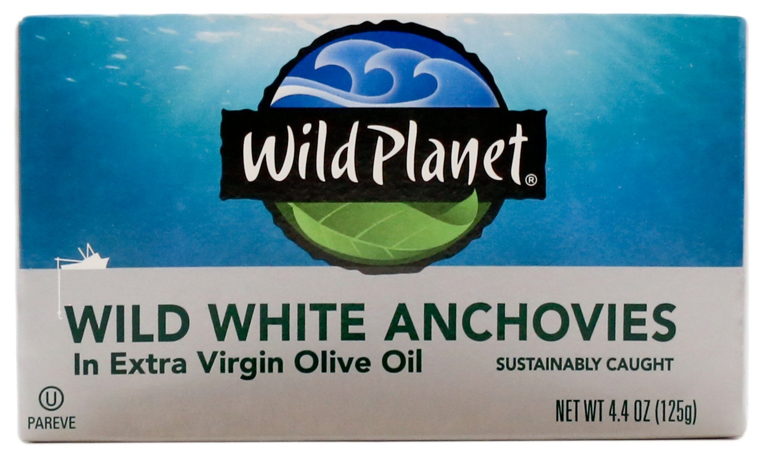 Wild Planet Foods Wild White Anchovies in Extra Virgin Olive Oil, 4.4 Ounce -- 12 per case