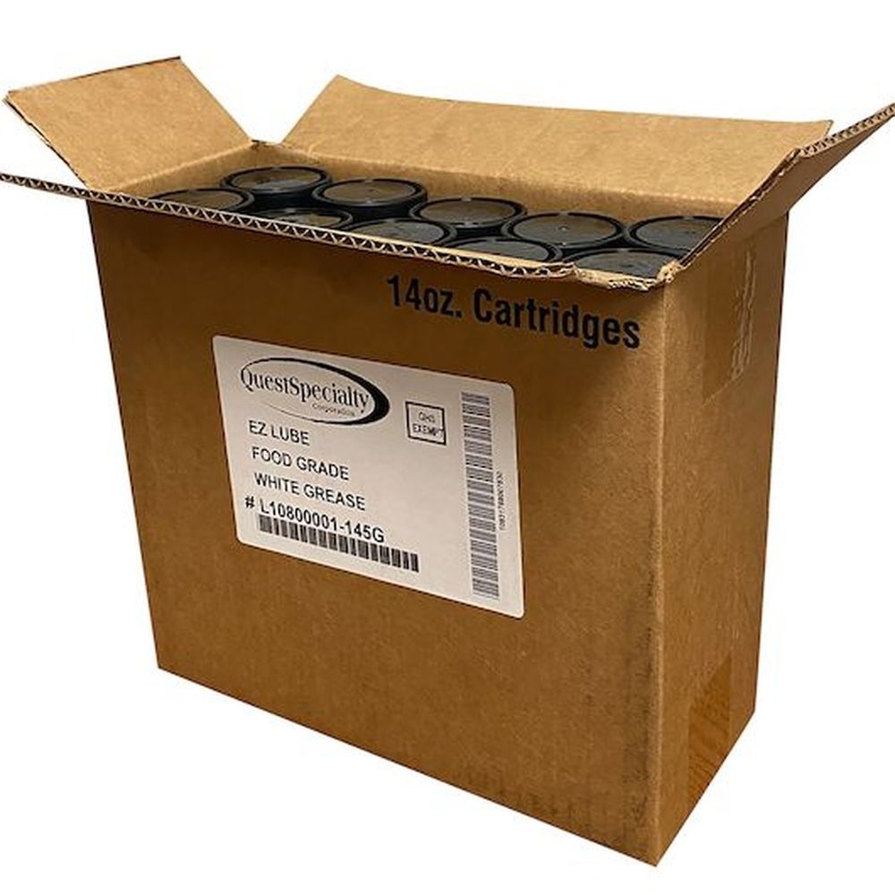 Ez Lube 14 Ounce Food Grade White Grease, 10 Count