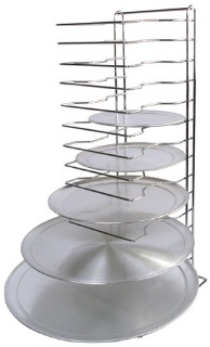 Winco Aluminum 15 Slots Pizza Rack -- 2 per case