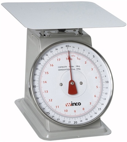 Winco Receiving Scale, 40 Pound -- 6 Per Case