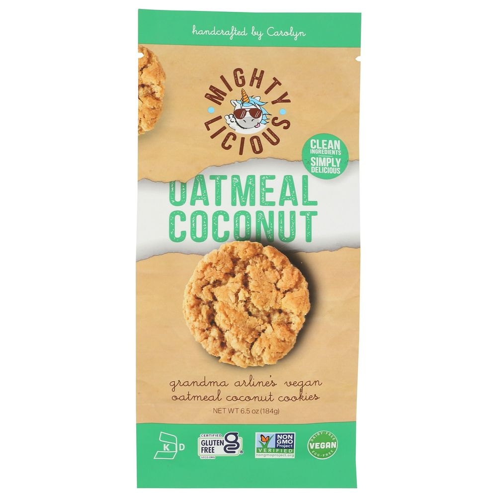 Mightylicious Oatmeal Coconut Cookie, 6.5 Ounce -- 6 per case