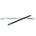 StrawFish Black Boba Wrapped Biodegradable Angle Cut Straw, 9.5 inch 12mm -- 2000 per case