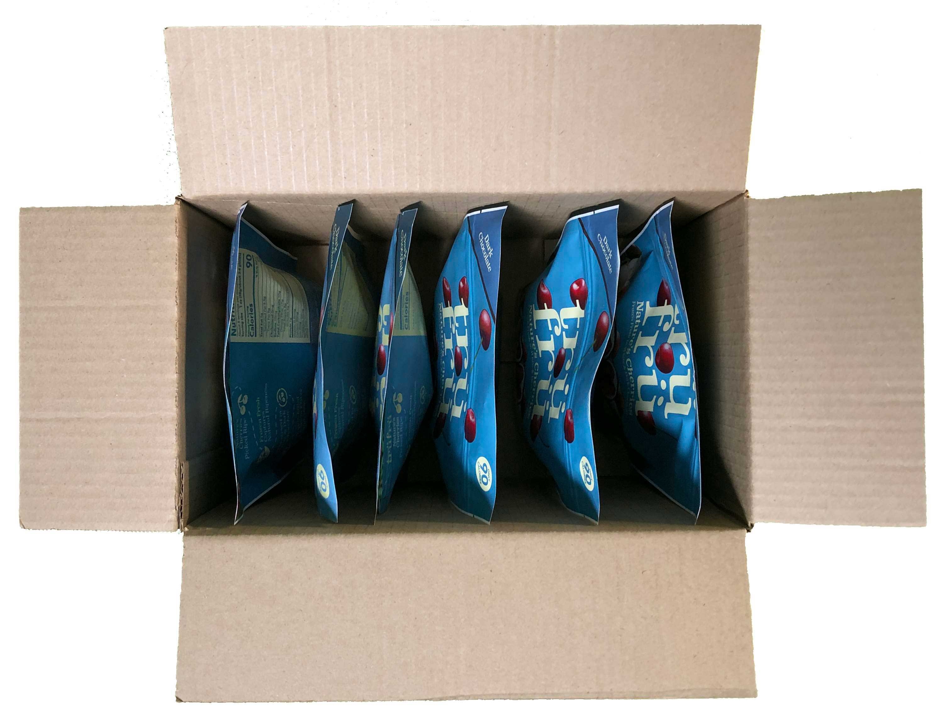 Tru Fru Grab and Share Hyper Chilled Whole Cherries Immersed in White and Dark Chocolate, 8 Ounce -- 6 per case