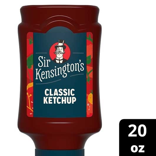 Sir Kensington's Classic Ketchup Squeeze Bottle, 20 Ounce -- 12 per case