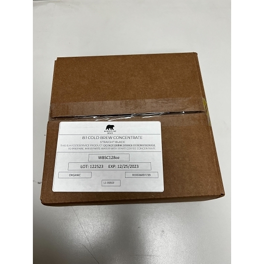 Wandering Bear 8:1 Super Concentrate Cold Brew Coffee, 128 Fluid Ounce -- 3 Per Case