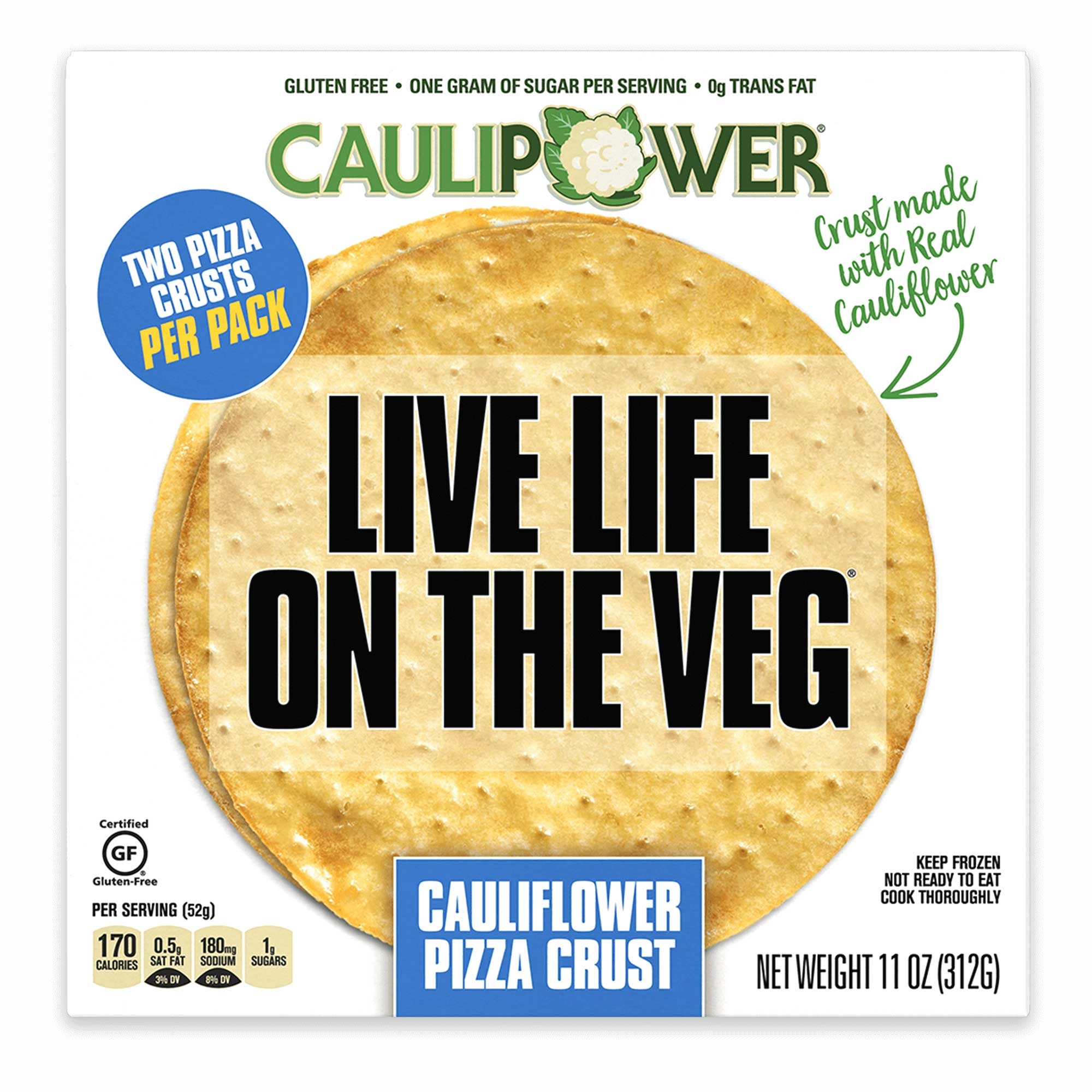 Caulipower 10 Inch Cauliflower Pizza Crust, 12 Ounce -- 8 Per Case