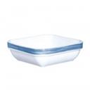 Arcoroc Brush Blue Jean Opal Fully Tempered Stacking Square Dish, 8 Ounce -- 24 per case.