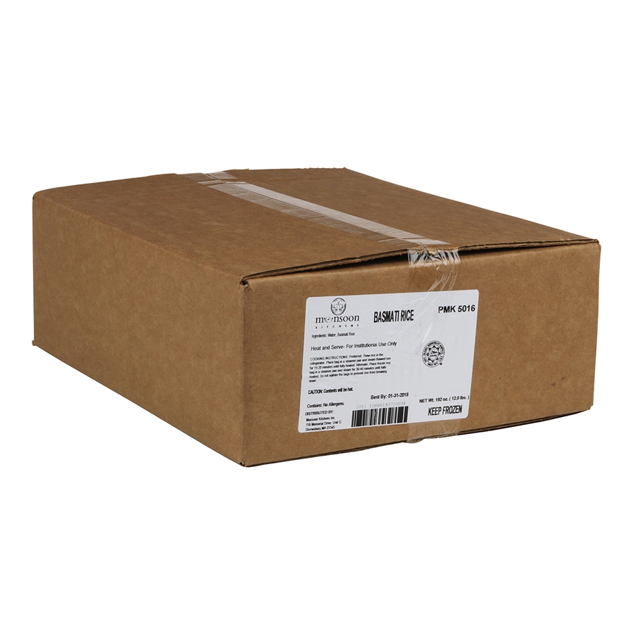 Monsoon Kitchens Basmati Rice, 3 Pound -- 4 Per Case