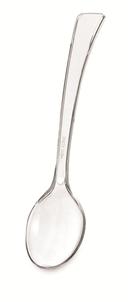 Essentials 10 Clear Heavy Duty Serving Spoon -- 100 per case.