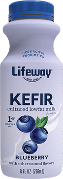 Lifeway Probiotic Low Fat Blueberry Kefir, 8 Ounce -- 6 per case.
