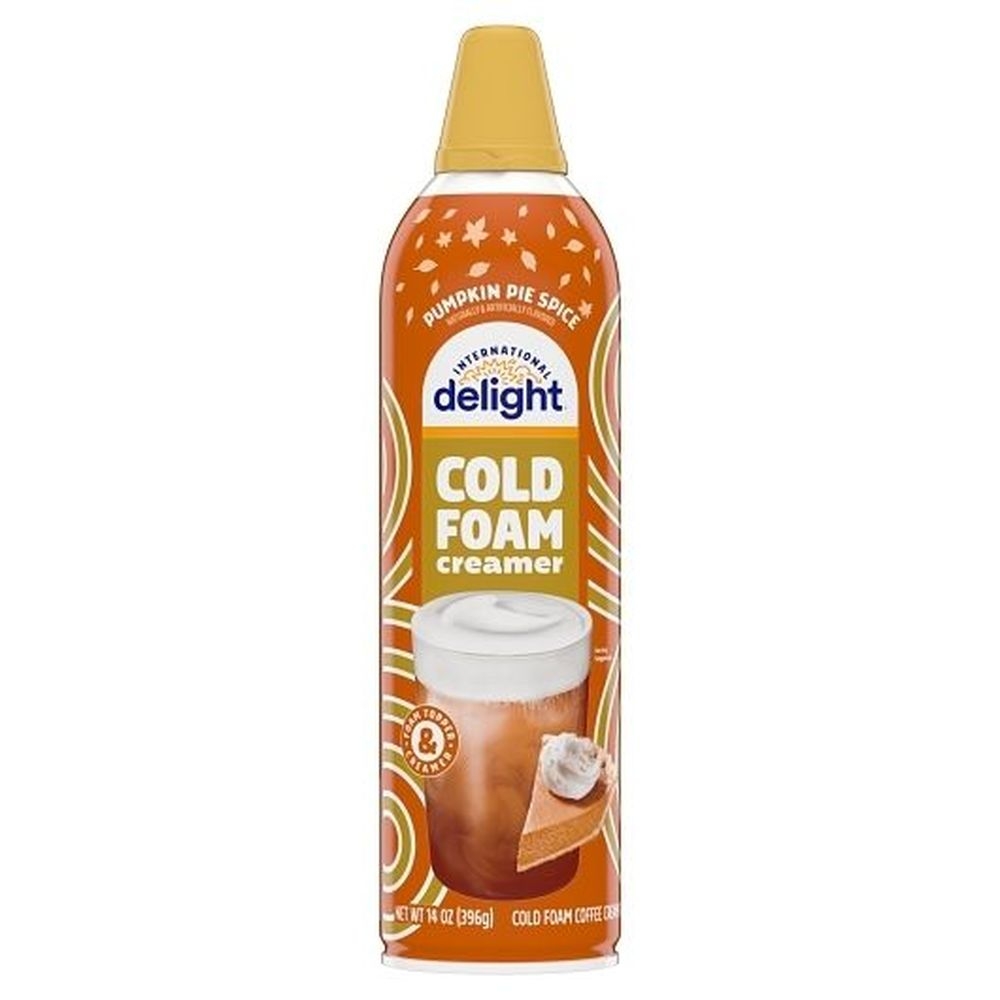International Delight Pumpkin Pie Spice Cold Foam Coffee Creamer, 14 Ounce -- 6 Per Case