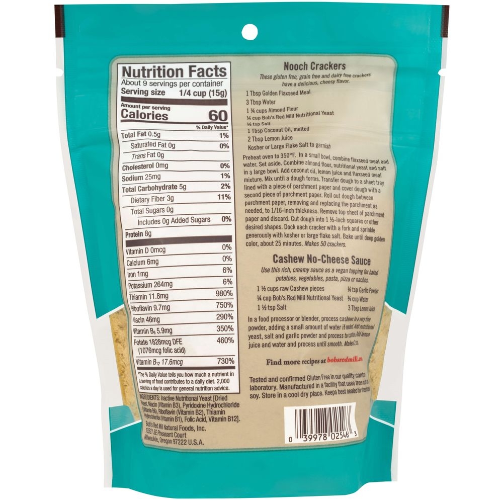Bob's Red Mill Nutritional Yeast, 5 Ounce -- 4 Per Case