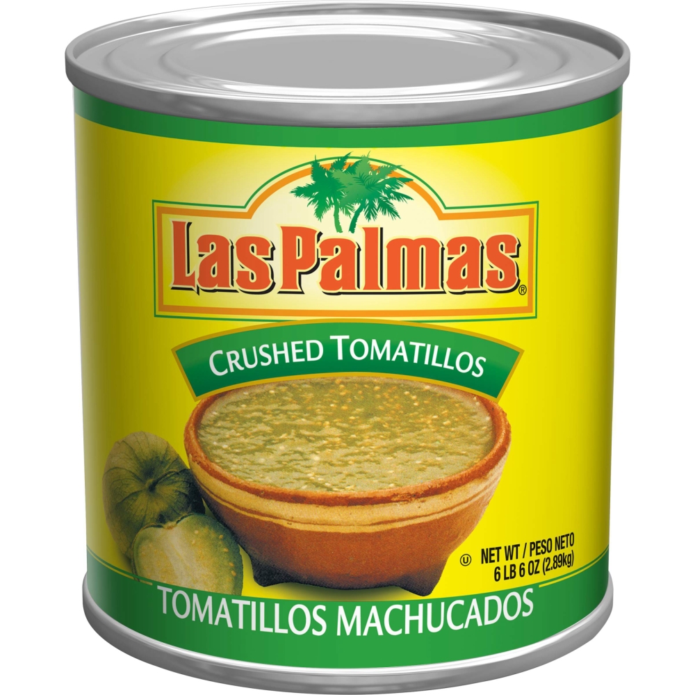 Las Palmas Crushed Tomatillos - 102 oz. can, 6 per case