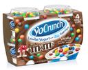Yocrunch Core M and M Yogurt with Fun Toppings, 4 Ounce -- 6 per case.