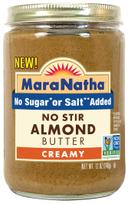 Maranatha No Stir No Salt Added Almond Butter, 12 Ounce -- 6 per case.