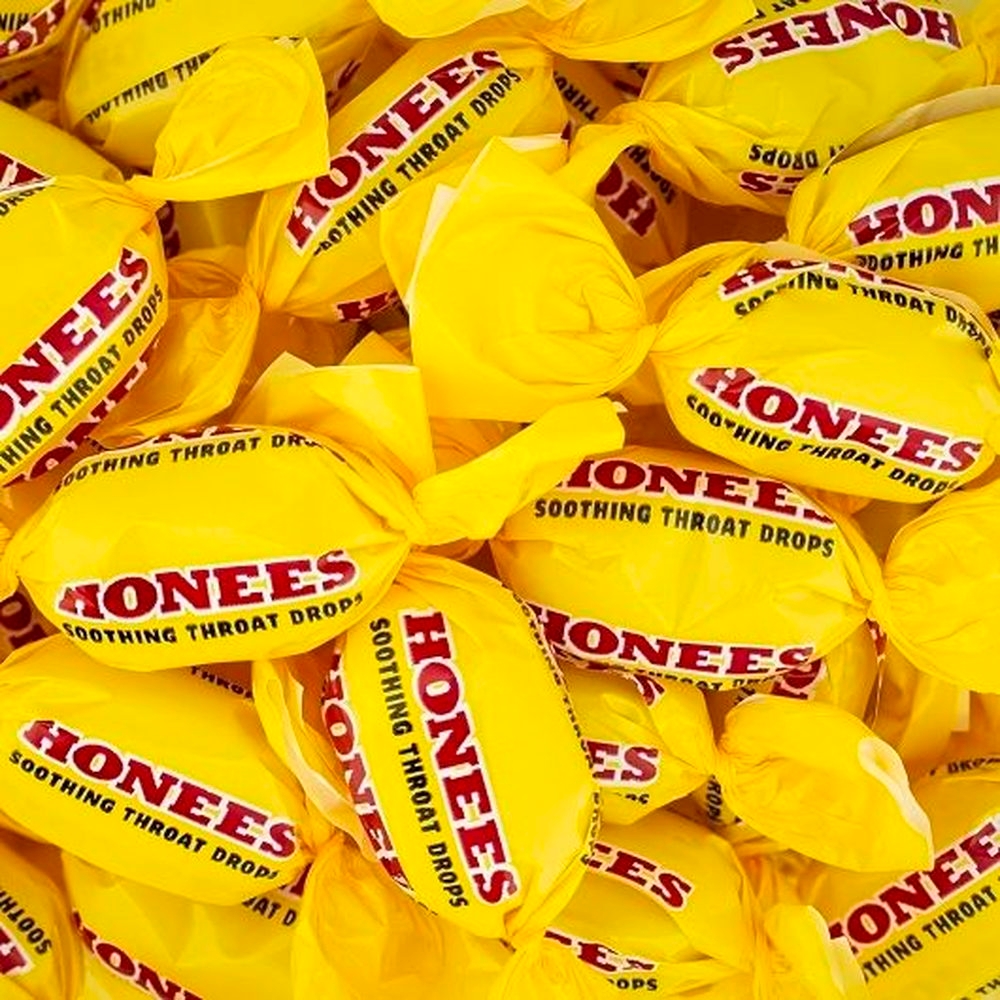 Honees Soothing Throat Drops, Display Case, 20 Count -- 12 Per Case