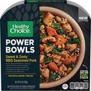 Healthy Choice Sweet and Zesty BBQ seasoned Pork Power Bowl, 9.5 Ounce -- 8 per case.