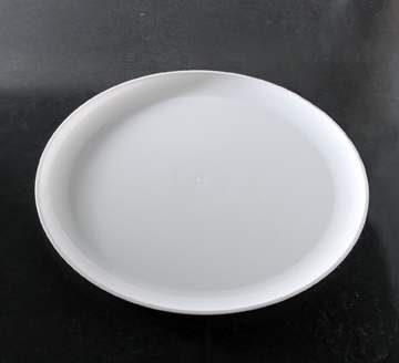 Party Tray Round White Tray, 18 inch -- 25 per case.