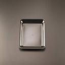 Party Tray Rectangular Black Tray, 10 x 8 inch -- 25 per case.