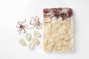 Pana Pesca Fully Cleaned Raw Squid Loligo Ring and Tenticles - 1 inch Wide Cut, 2.5 Pound -- 12 per case.